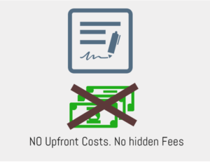 no upfront fees